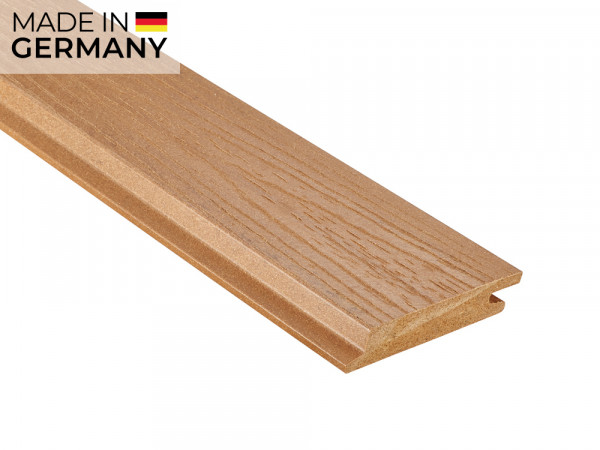 18x103 mm NATURinFORM WPC Fassadenprofil, "Die Gestaltende XL", mit Holzmaserung, leicht gebürstet, eichenbraun_2
